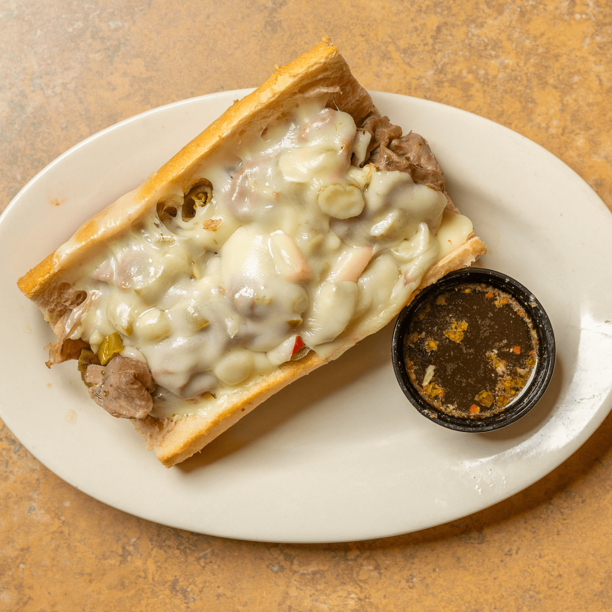 Italian Beef Sandwich.